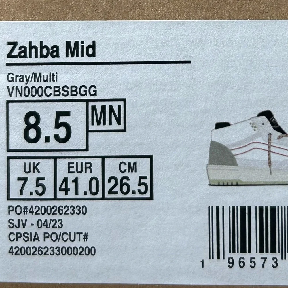 Vans Zahba Mid Gray‎ Multi Shoes